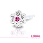 Blomdahl Kolczyk Daisy crystal rose 5mm 1szt