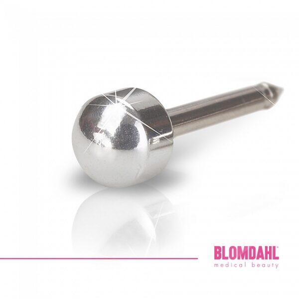 Blomdahl Kolczyk Silver Titanium Plain 4 mm 1szt.