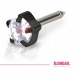 Blomdahl Kolczyk tiffany 5mm crystal