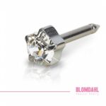 Blomdahl Kolczyk tytan tiffany crystal 5mm 1szt.