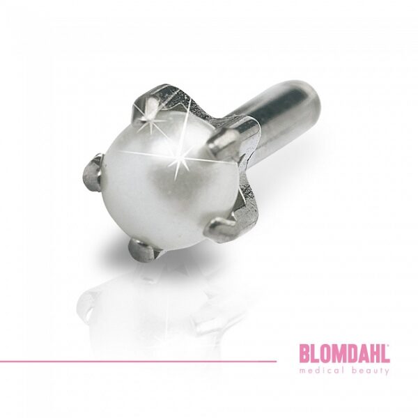 Blomdahl Kolczyk tytan tiffany pearl 4mm 1szt.