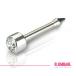 Blomdahl Kolczyk Short Mini Bezel Crystal 3mm