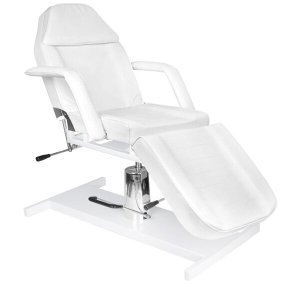 Fotel kosmetyczny hydrauliczny BASIC 210 biały