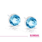 Blomdahl Kolczyki MP 6mm Aquamarine para