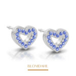 Blomdahl Brilliance Heart Hollow 10mm Sapphire (D)