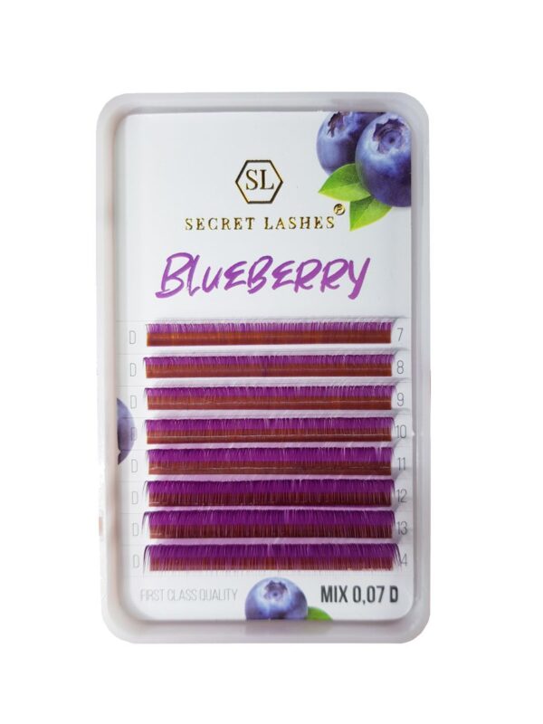 Secret Lashes Rzęsy Colour Blueberry MIX C 0,07