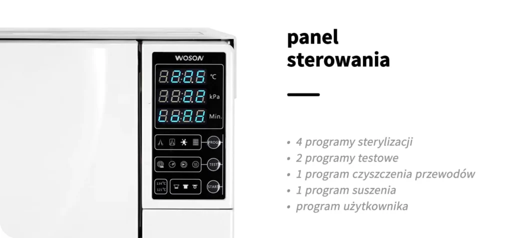 panel sterowania z wyswietlaczem led