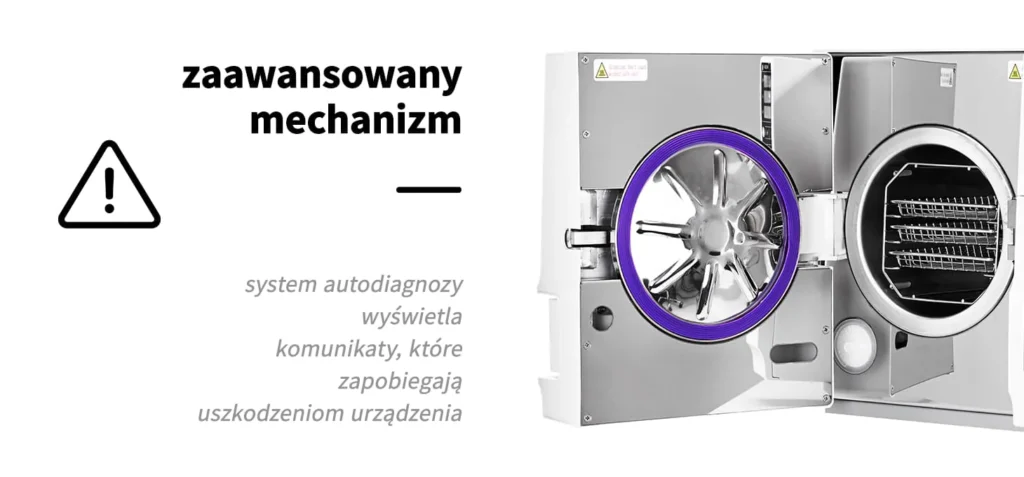 system autodiagnozy chroni autoklaw
