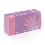 Rękawiczki nitrylowe różowe S bezpudrowe 100szt